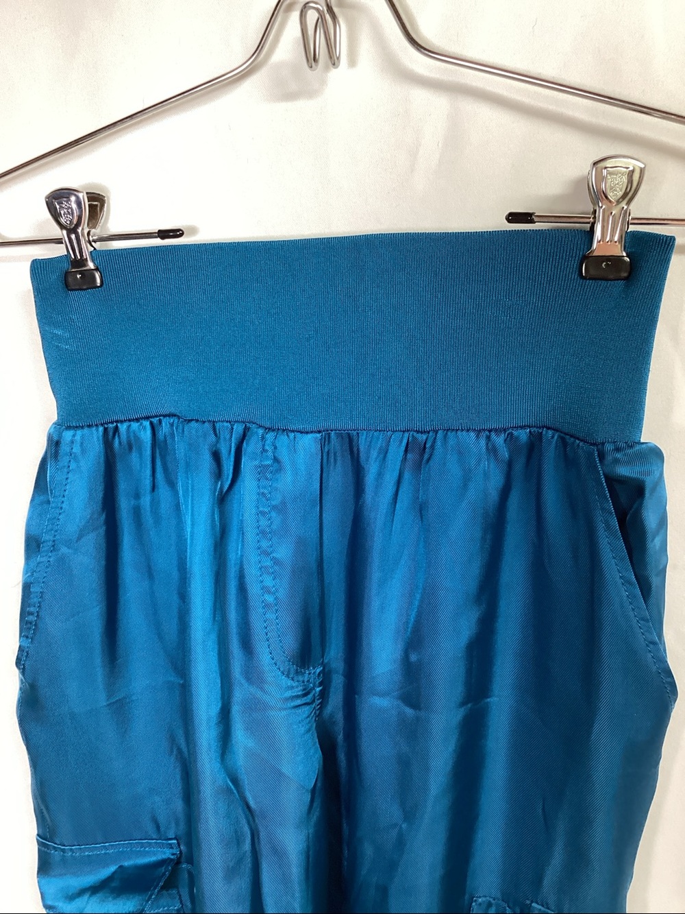 CINQ a SEPT Crepe Giles Pant Teal Blue/Green Size XS - Picture 7 of 13